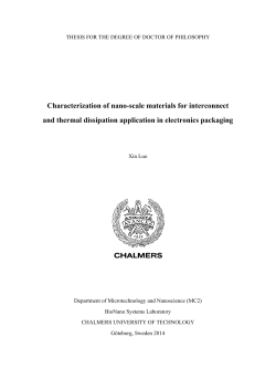Characterization of nano-scale materials for interconnect and