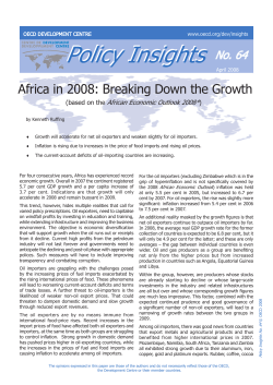 Africa in 2008: Breaking Down the Growth