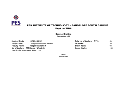 PES School Of Engineering