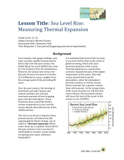 Discuss Climate Change and Sea-Level Rise in class. Students will