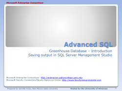 Database Fundamentals - University of Arkansas