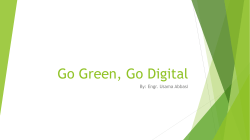 Go Green, Go Digital