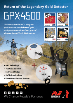 Return of the Legendary Gold Detector