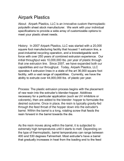 Airpark Plastics About: Airpark Plastics, LLC is an innovative custom
