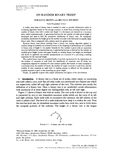 on random binary trees