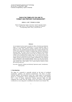 JESTEC Template - Journal of Engineering Science and Technology