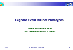 The GE Event Builder - INFN-LNL