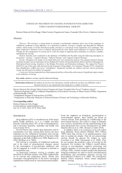 Update on treatment of craving in patients with addiction using