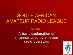 Antenna - South African Amateur Radio Development Trust