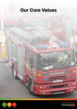 Core Values - West Midlands Fire Service