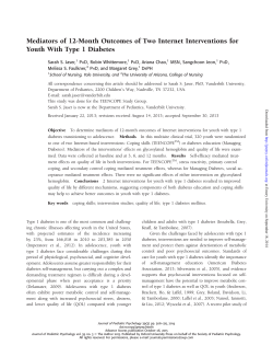 Mediators of 12-Month Outcomes of Two Internet Interventions for