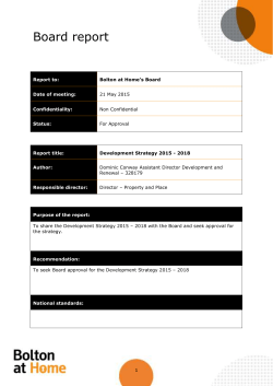 Item 5 - Development Strategy 2015-18