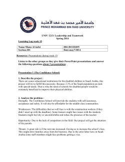 UNIV 1212: Critical Thinking and Problem Solving