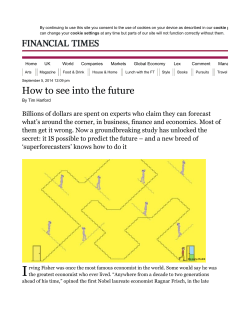 How to see into the future