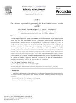 Membrane Systems Engineering for Post