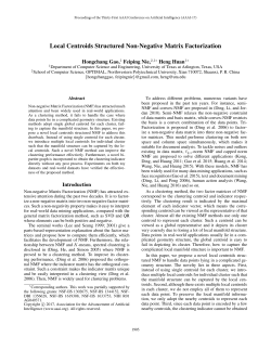 Local Centroids Structured Non-Negative Matrix Factorization
