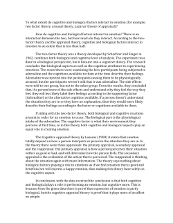 To what extent do cognitive and biological factors