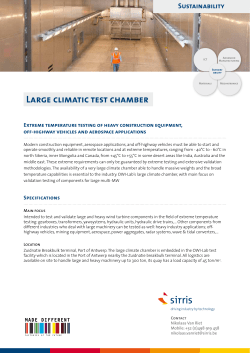 Large climatic test chamber