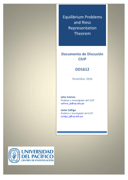 Equilibrium Problems and Riesz Representation Theorem
