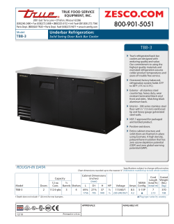 Back Bar Cooler - Two Doors