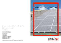 HSBC and carbon neutrality