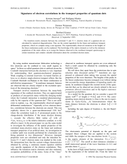 Signatures of electron correlations in the transport properties