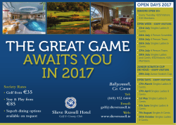 THE GREAT GAME AWAITS YOU IN 2017