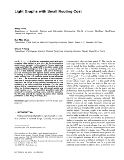 Light graphs with small routing cost