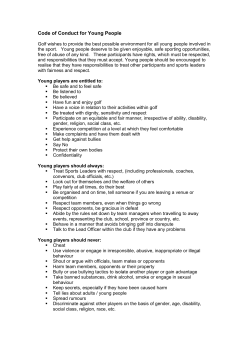 Code of Conduct for Young People