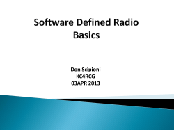 Software Defined Radio Basics