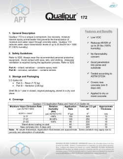 Low VOC Reduces MVER of up to 25 lbs (100% humidity) No