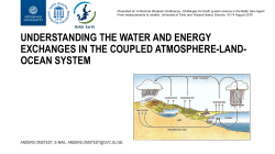 understanding the water and energy exchanges in the