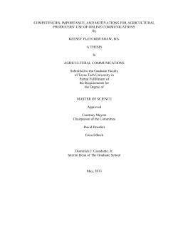 COMPETENCIES, IMPORTANCE, AND