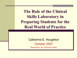 The Role of Clinical Skills Laboratory Teaching in Nurse