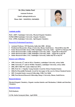 Dr (Mrs) Sabita Patel