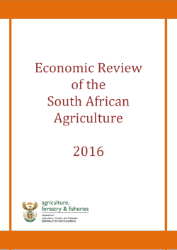 Economic Review 2016 - Department of Agriculture, Forestry and