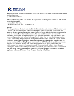 A proposed method of long run incremental cost pricing of electrical