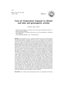 Cave air temperature response to climate and solar and