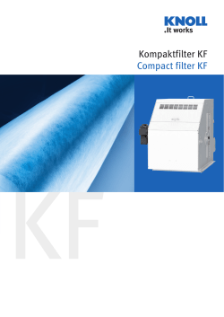 Kompaktfilter KF Compact filter KF
