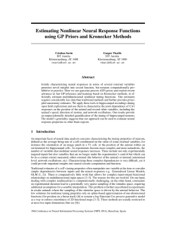 Estimating Nonlinear Neural Response Functions using