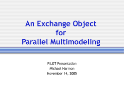 An Exchange Object for Parallel Multimodeling - UTK-EECS