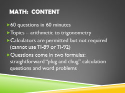 Math - Blue Valley Schools