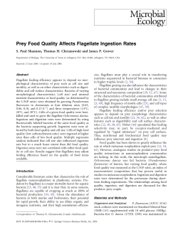 Microbial Ecology - The University of Texas at Arlington