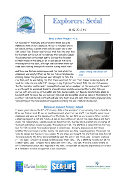 Explorers Sc&eacute;al 1 (14th February 2016)