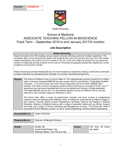 KU000000105 Associate Teaching Fellow in