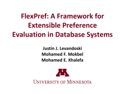 General Preference Evaluation Framework in