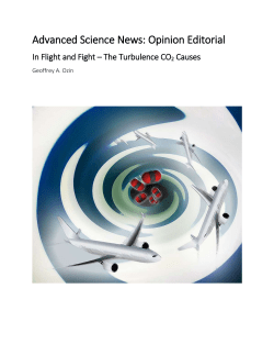 Opinion Editorial In Flight and Fight &ndash; The Turbulence CO 2 Causes