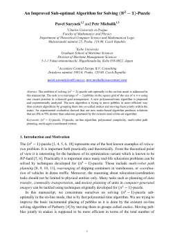 An Improved Sub-optimal Algorithm for Solving