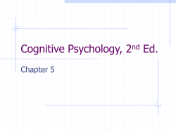 Cognitive Psychology, 2nd Ed.