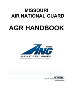 AGR Air Handbook - Missouri National Guard